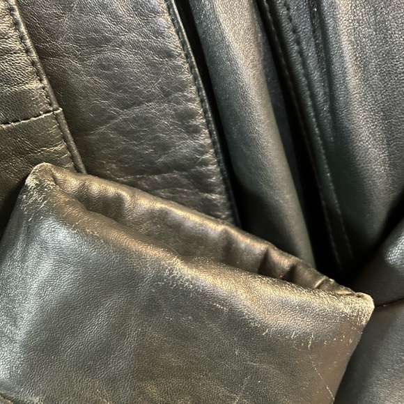 Wilsons leather Dark green chore style jacket size med vintage - Picture 5 of 6